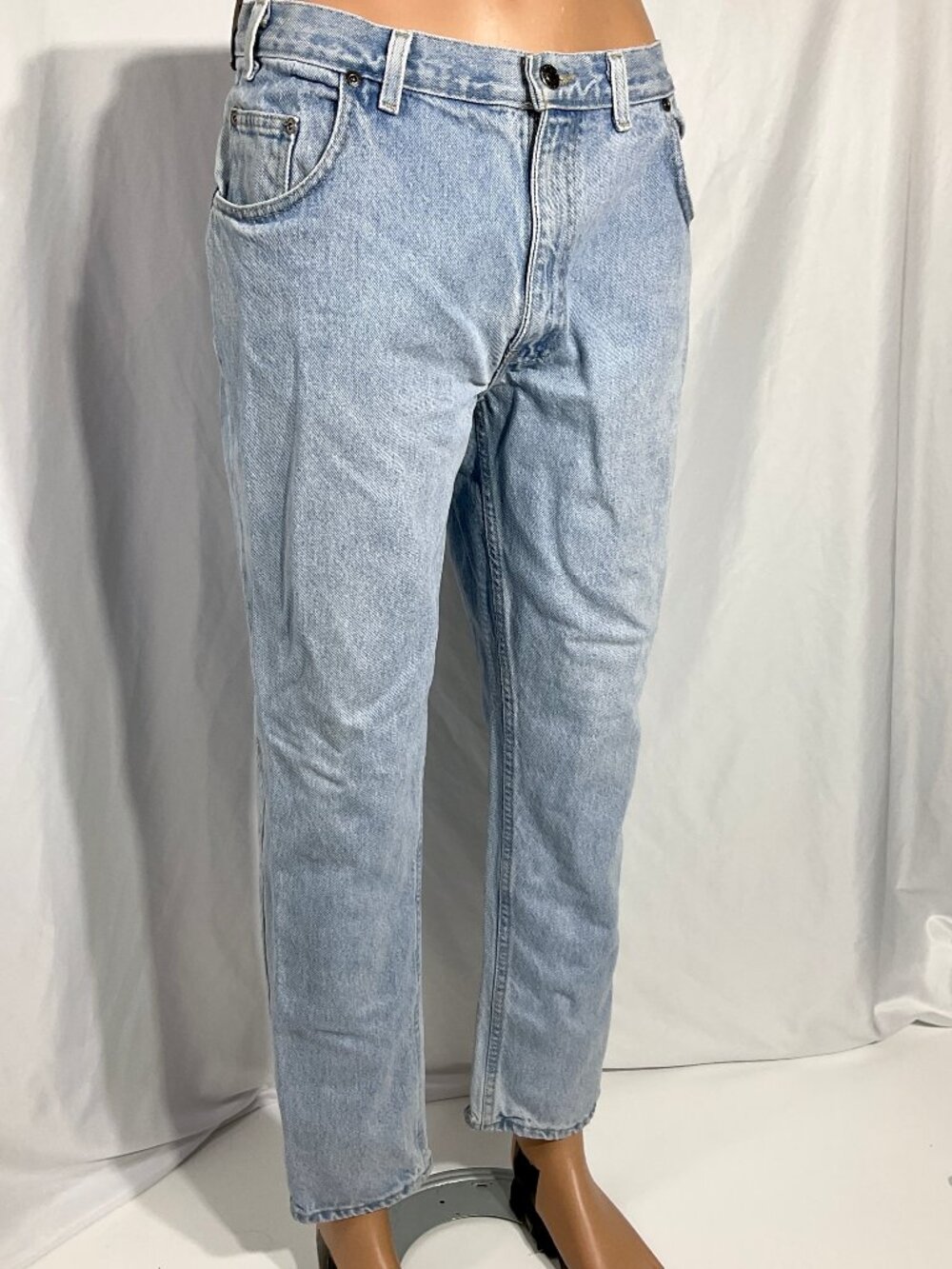 Vintage Faded Glory Sz 36 (33) Mens Light Jeans Original Fit Denim Made in USA